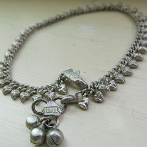 Indian Silver Anklet (Ankle bracelet) with Bells